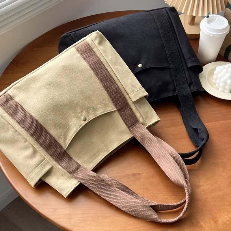 Large Canvas Tote Bag Women Work School College Book Shoulder Shopper Bag