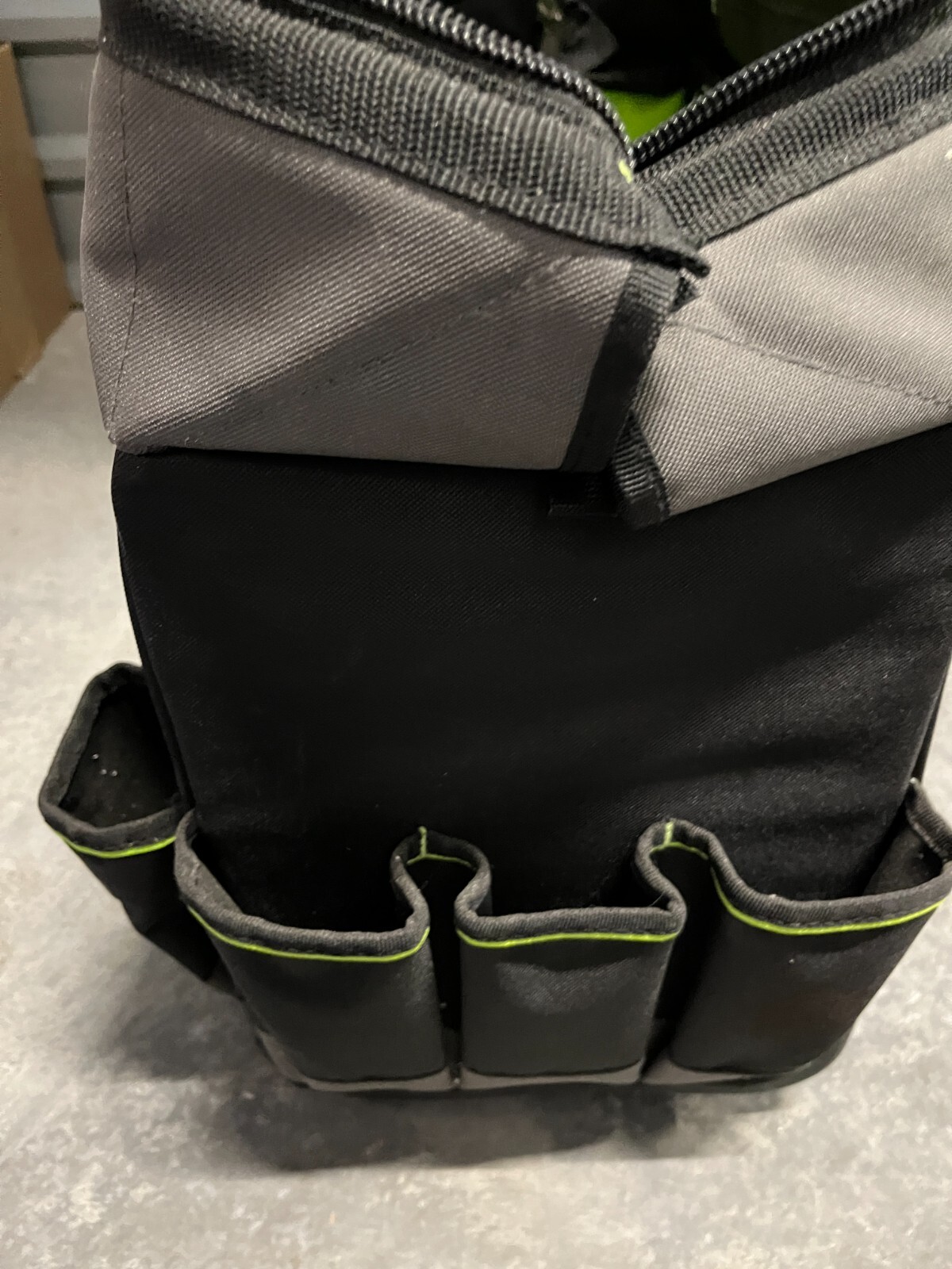 Rolling Tool Bag with Telescoping Rubber Handle and Black/Green – AWP