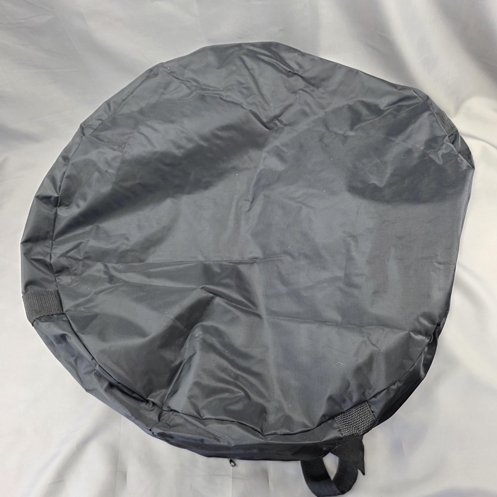 Craftsman Large Black Nylon Round Tool Bag Zippered Carry Tote Storage Case