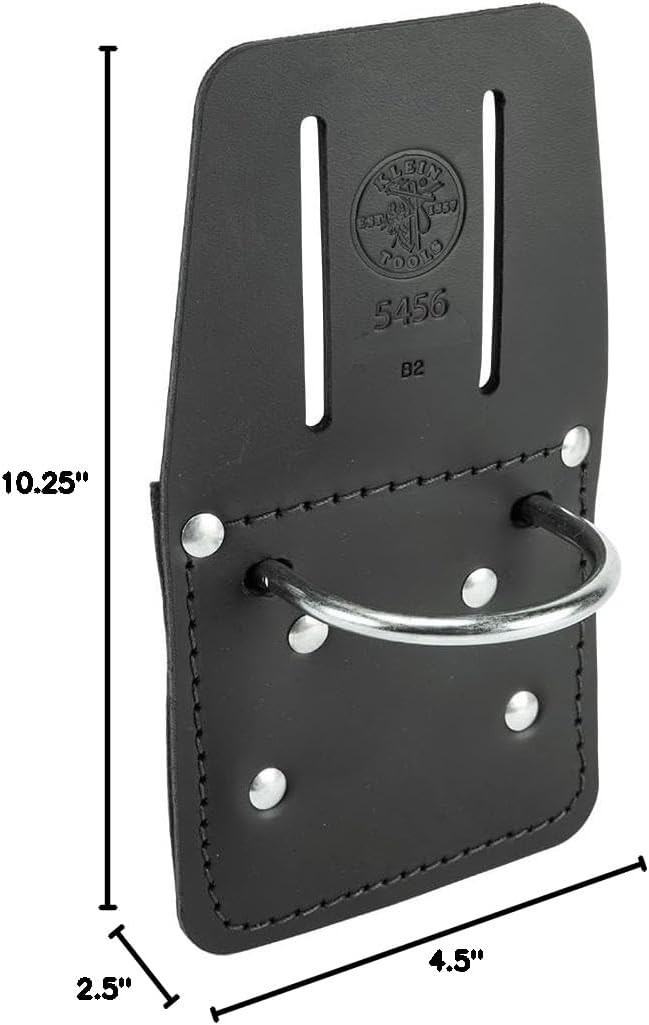 Professional Leather Hammer Holder with Metal Ring – Fits Belts up to 2.5 Inches
