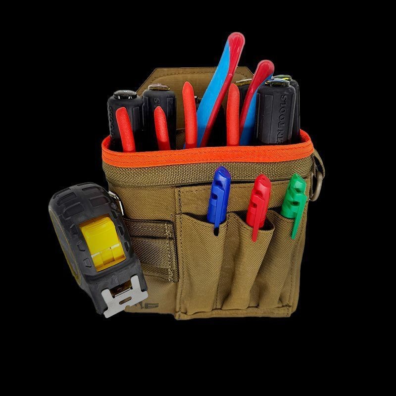 Atlas 46 Professional Technician’s Pouch – ROTATE/QUICK RELEASE Coyote/Orange
