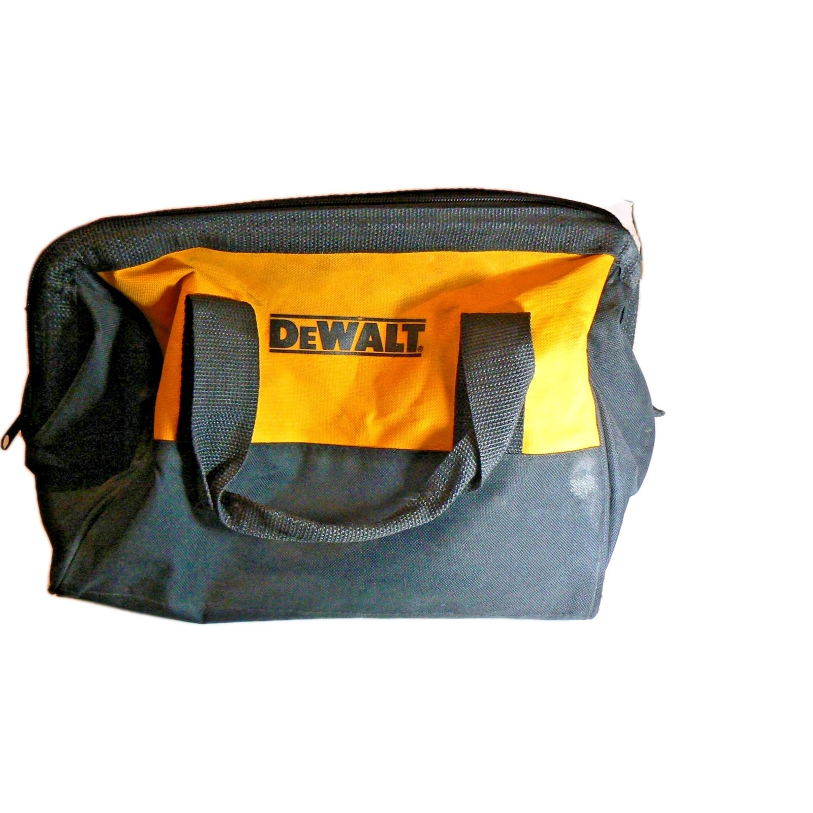 DEWALT 12″ Tool Bag Heavy Duty Ballistic Nylon Contractor Organizer Yellow Black