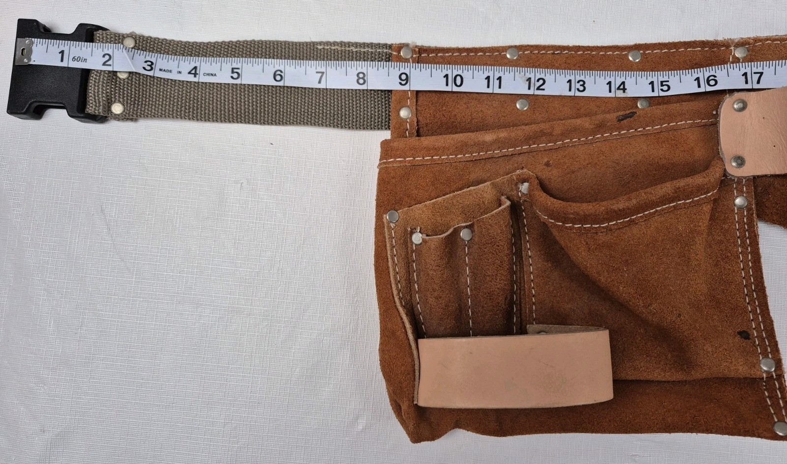 Companion Leather Belt Brown Multi Tool Belt Construction Handyman Adjustable