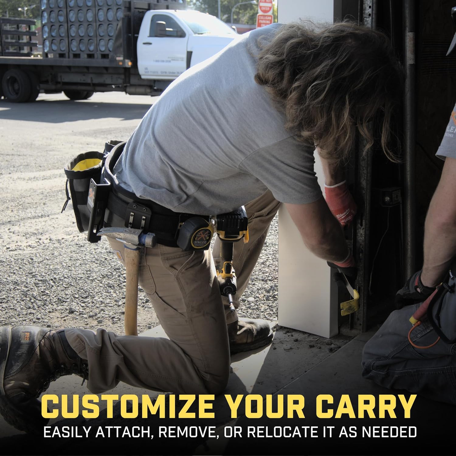 Hammermaster | Hammer Holder Loop – Clip-On Tool Belt Holster Holds Hammers, Hat