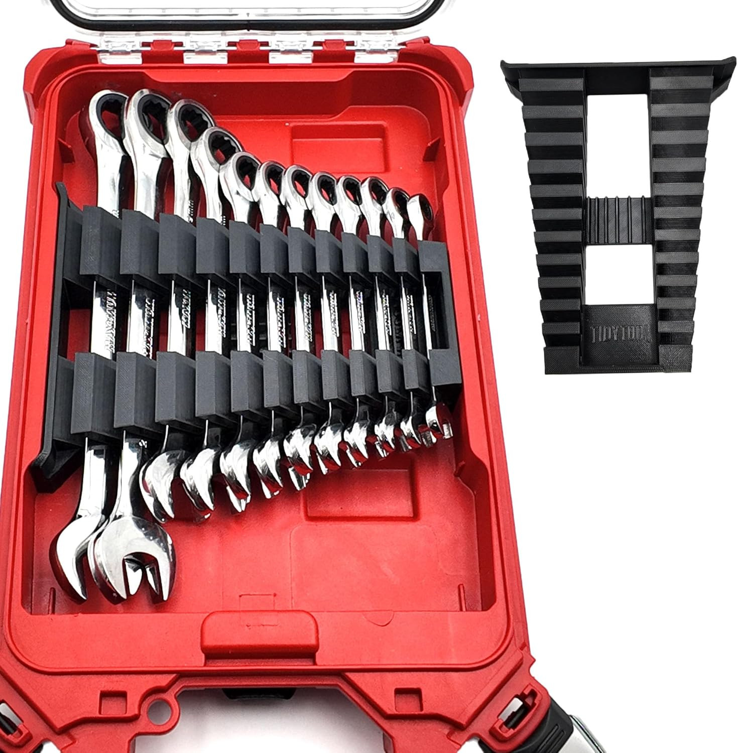 Wrench Liner and Insert for Milwaukee Packout Slim Storage Organizer