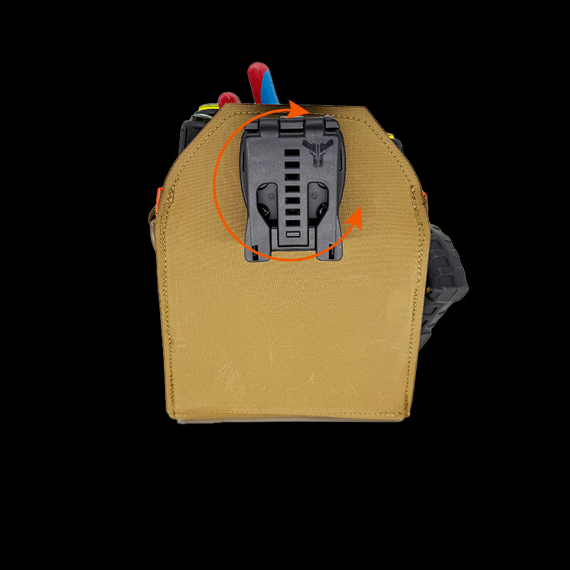 Atlas 46 Professional Technician’s Pouch – ROTATE/QUICK RELEASE Coyote/Orange
