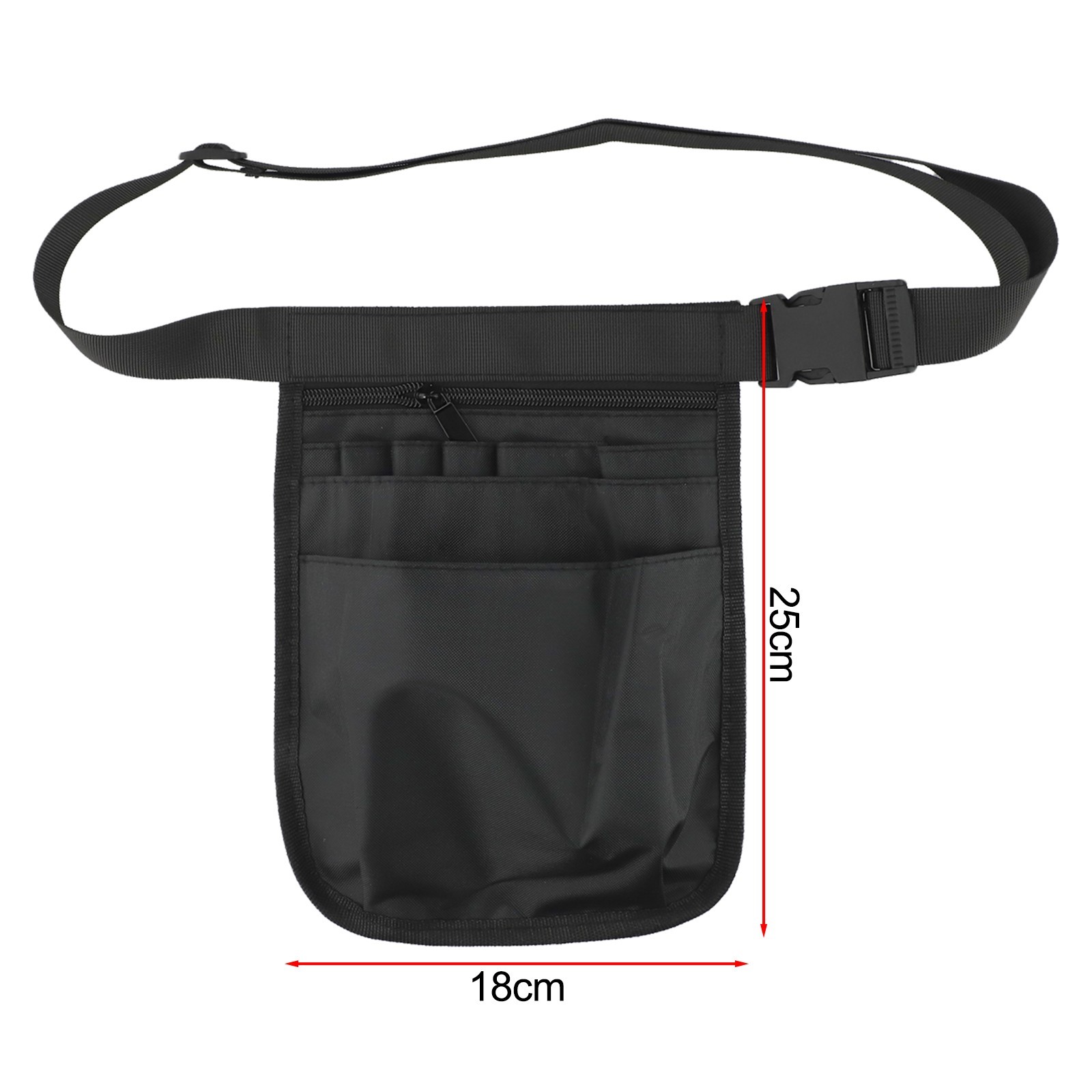 Lightweight Waterproof Waist Bag with Various Pockets for Organization