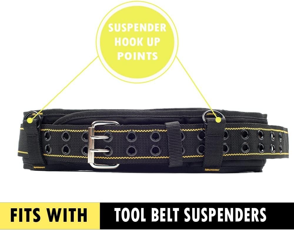 Ergonomic Yellow & Black Heavy-Duty Tool Belt – Maximum Comfort for All-Day Use