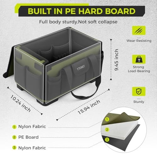 Heavy Duty Tool Bag 16-Inch, 46 Pockets Electrician Tool Bag for 16 Inch Green