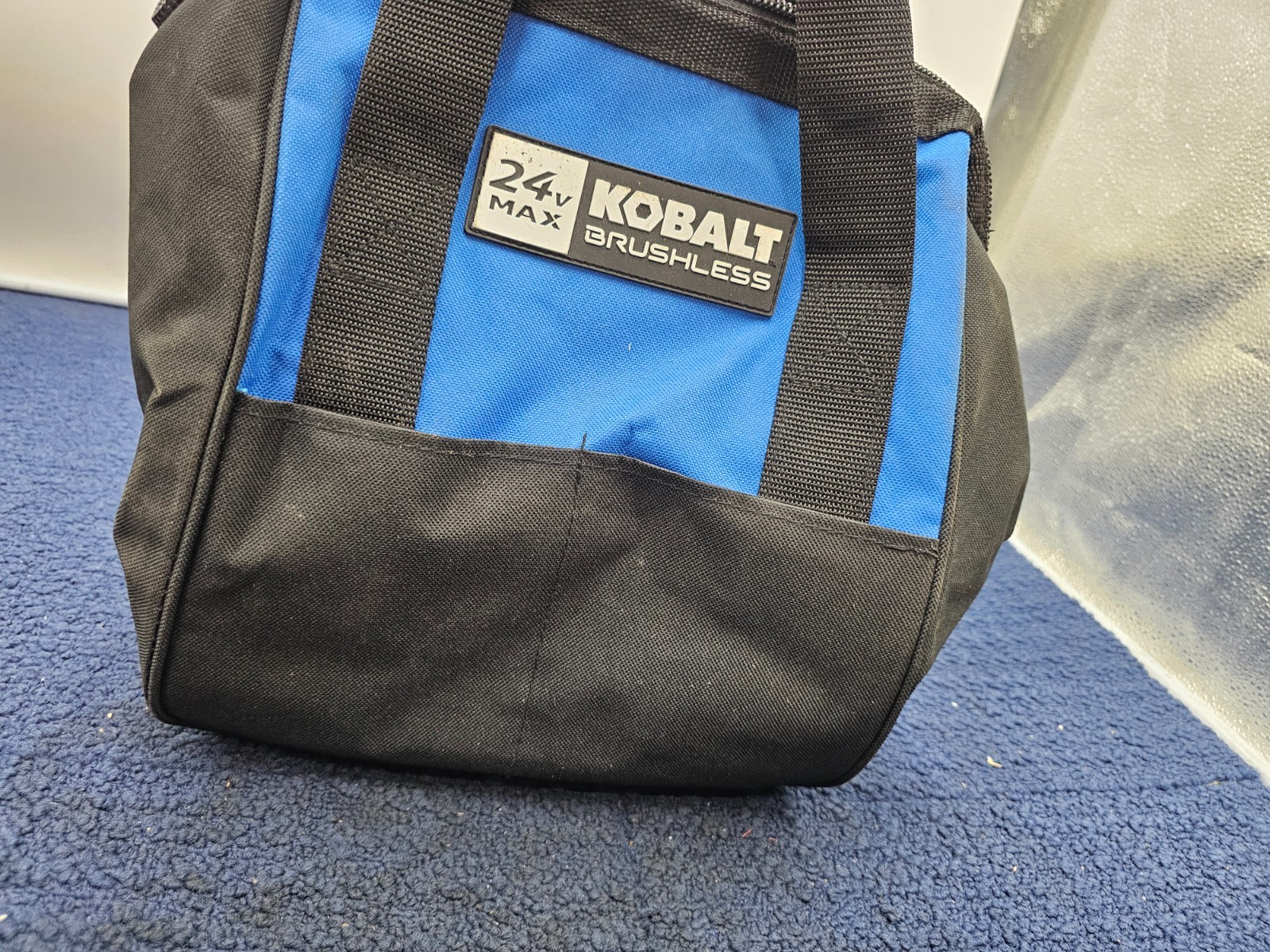 Kobalt Brushless 24V Max Bag Blue Black Zipper Closure *PICTURED ITEM ONLY
