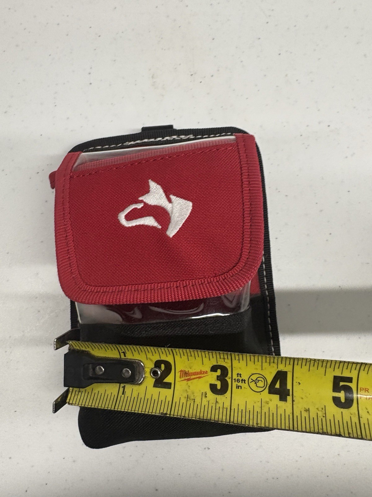Husky 5 in Clear Tool Belt Pouch Protective Flap Clip 1001839208