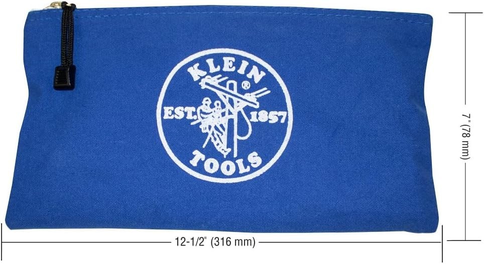 Klein Tools 5140 Heavy-Duty Canvas Utility Bags Set – 12.5 x 7-Inch Each