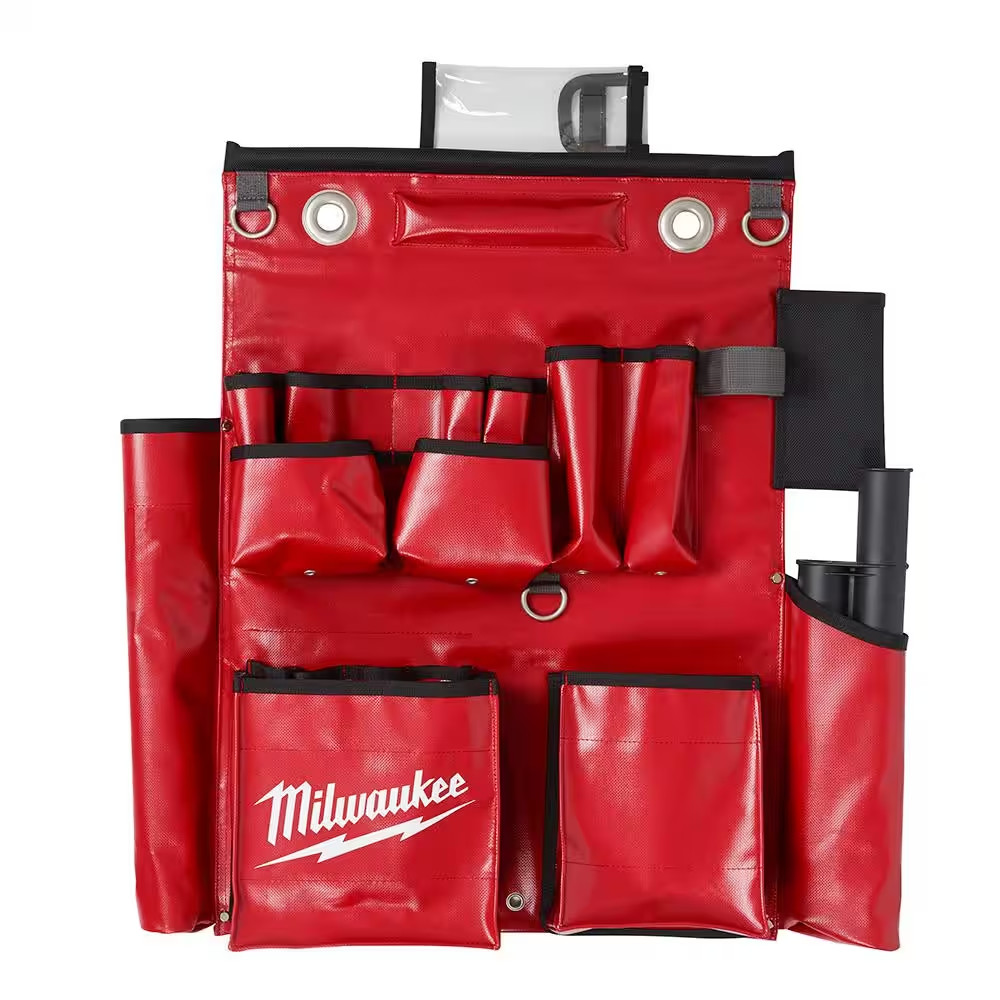 Utility Lineman Aerial Tool Apron Compact 18 Pockets Storage Auger Holder Pouch
