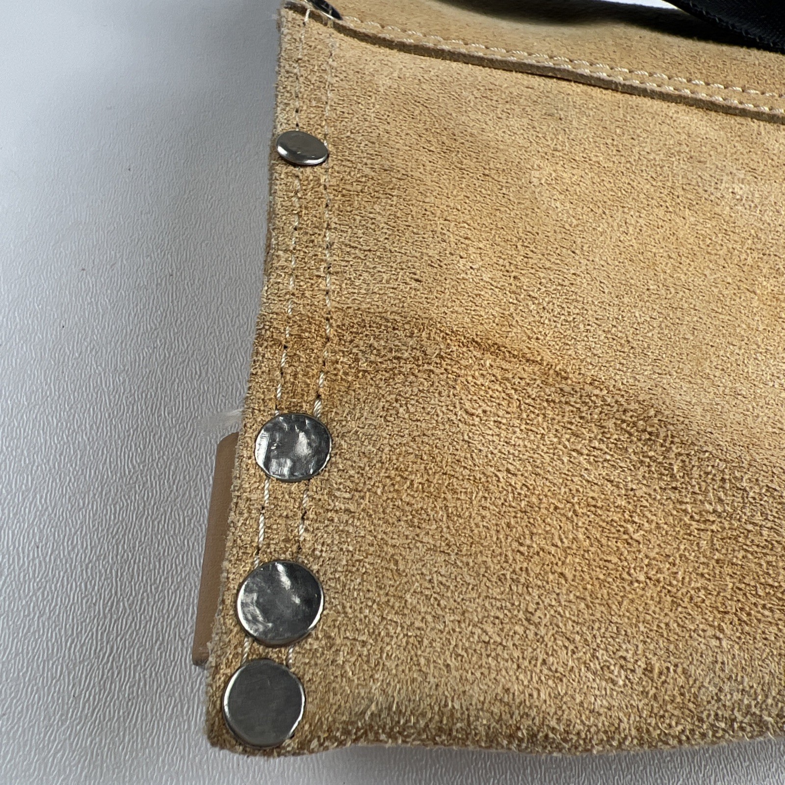 CLC custom leathercraft Suede Tool Bag & Poly Web Belt 3 Pocket Tan
