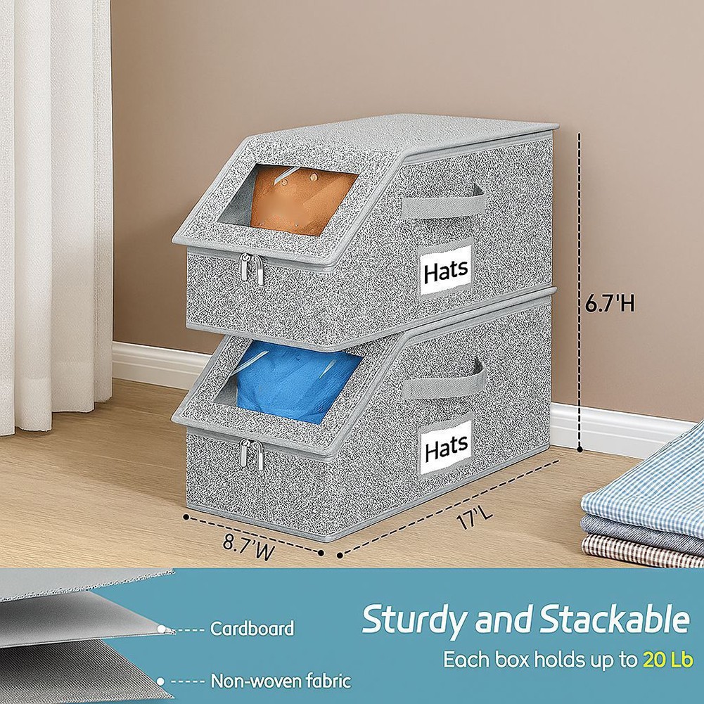 Home Organization Baseball Hat Organizer Hat Container Space-Saving Design