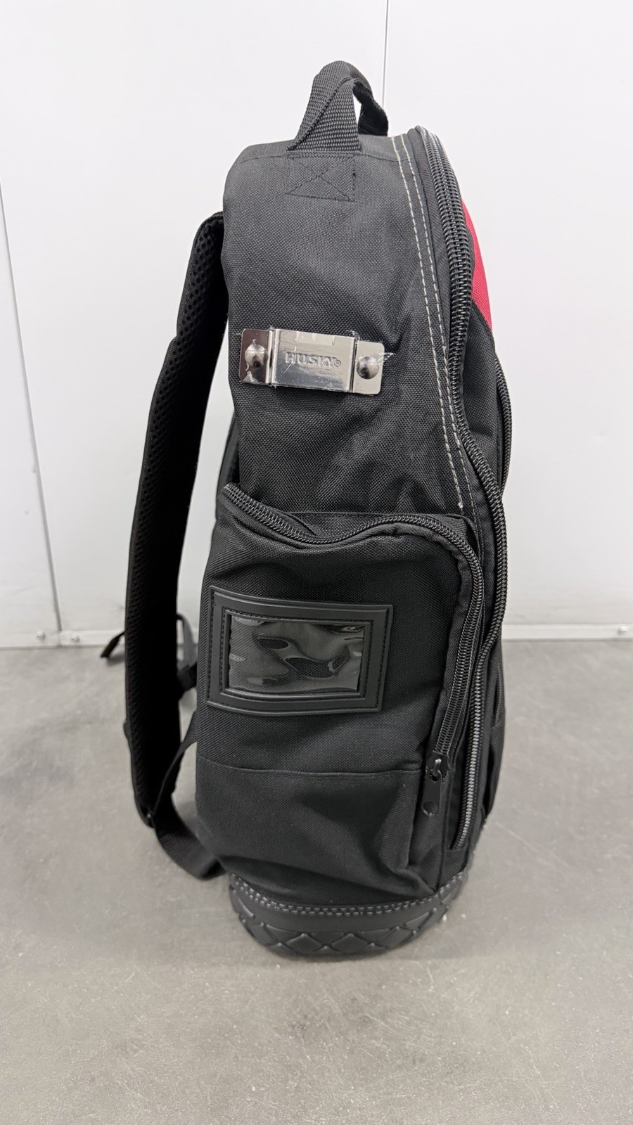 Husky 16 in. Tool Backpack Heavy Duty Rubber Bottom Storage Bag NEW