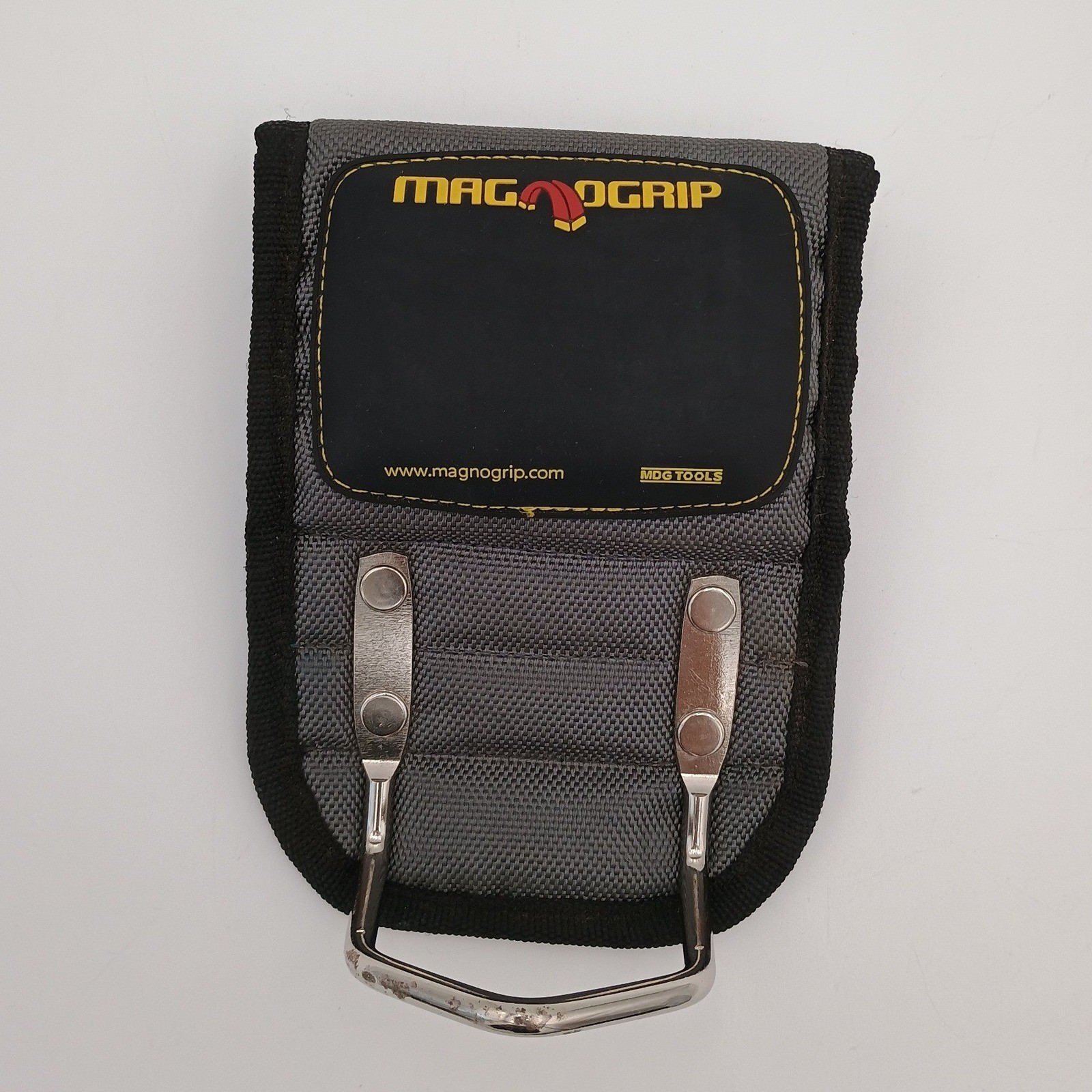 MagnoGrip Pro Magnetic Hammer Holster Ballistic Polyester Tool Belt Holder Gray