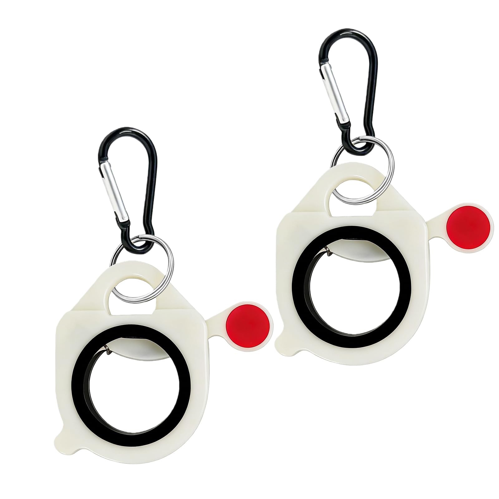 Zip Tie Holder Cable Organizer Clip with Carabiner—Ideal for Tool White