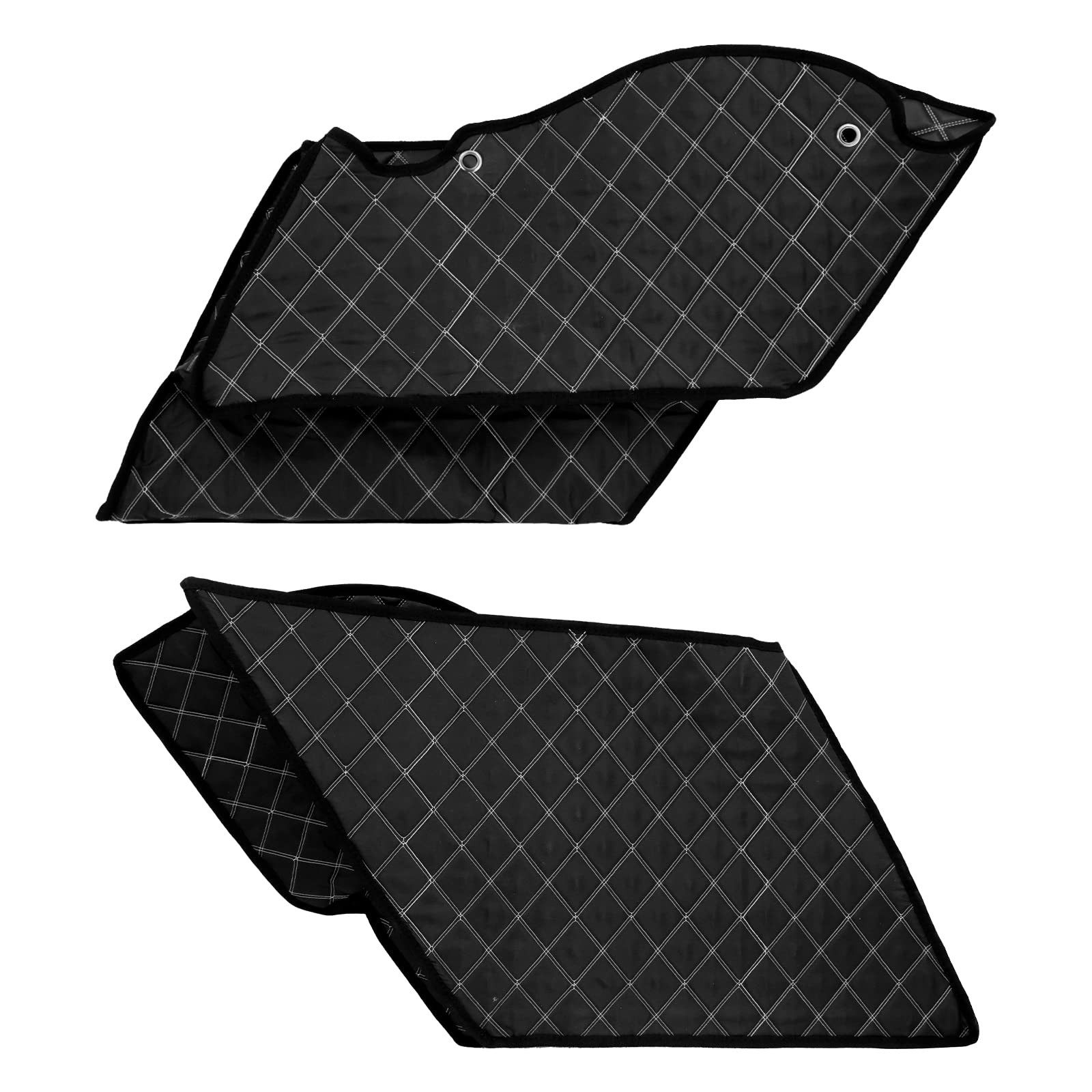 5” Stretched Saddlebag Liners Inserts White Thread Compatible with Harley 2014-