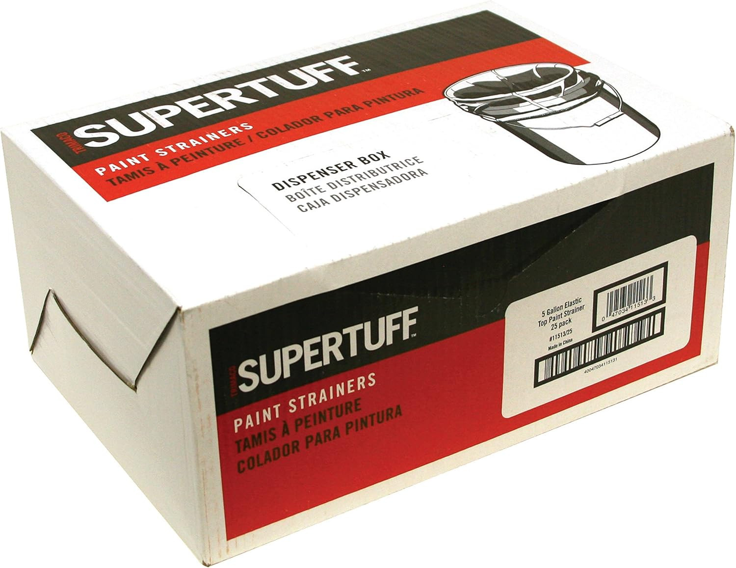Supertuff Regular Mesh/Elastic Top Bag Strainers, 5 Gallon, (25-Pack)