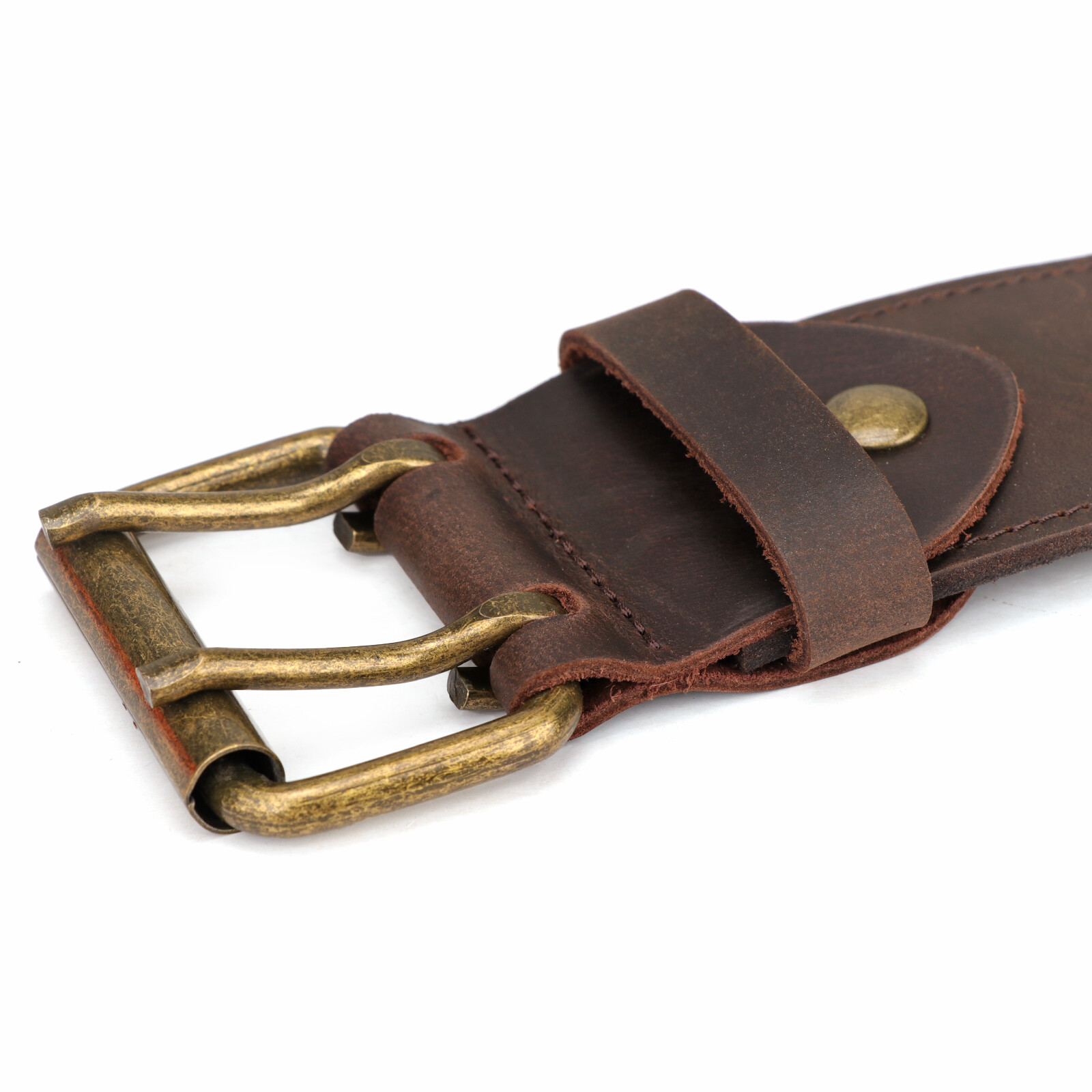Tourbon Men Leather 2″ Wide Workshop Heavy Duty Tool Belt Removable Buckle Strap