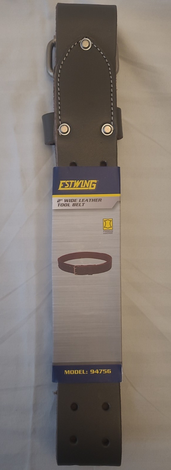 Estwing 2 in. Wide 100% Full Grain Leather Work Tool Belt 94756