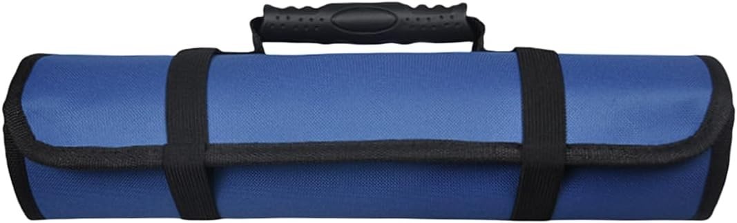 23 Pocket Car Tool Bag Roll Up Pouch, Portable Wrench Organizer Easy-Grab Handle