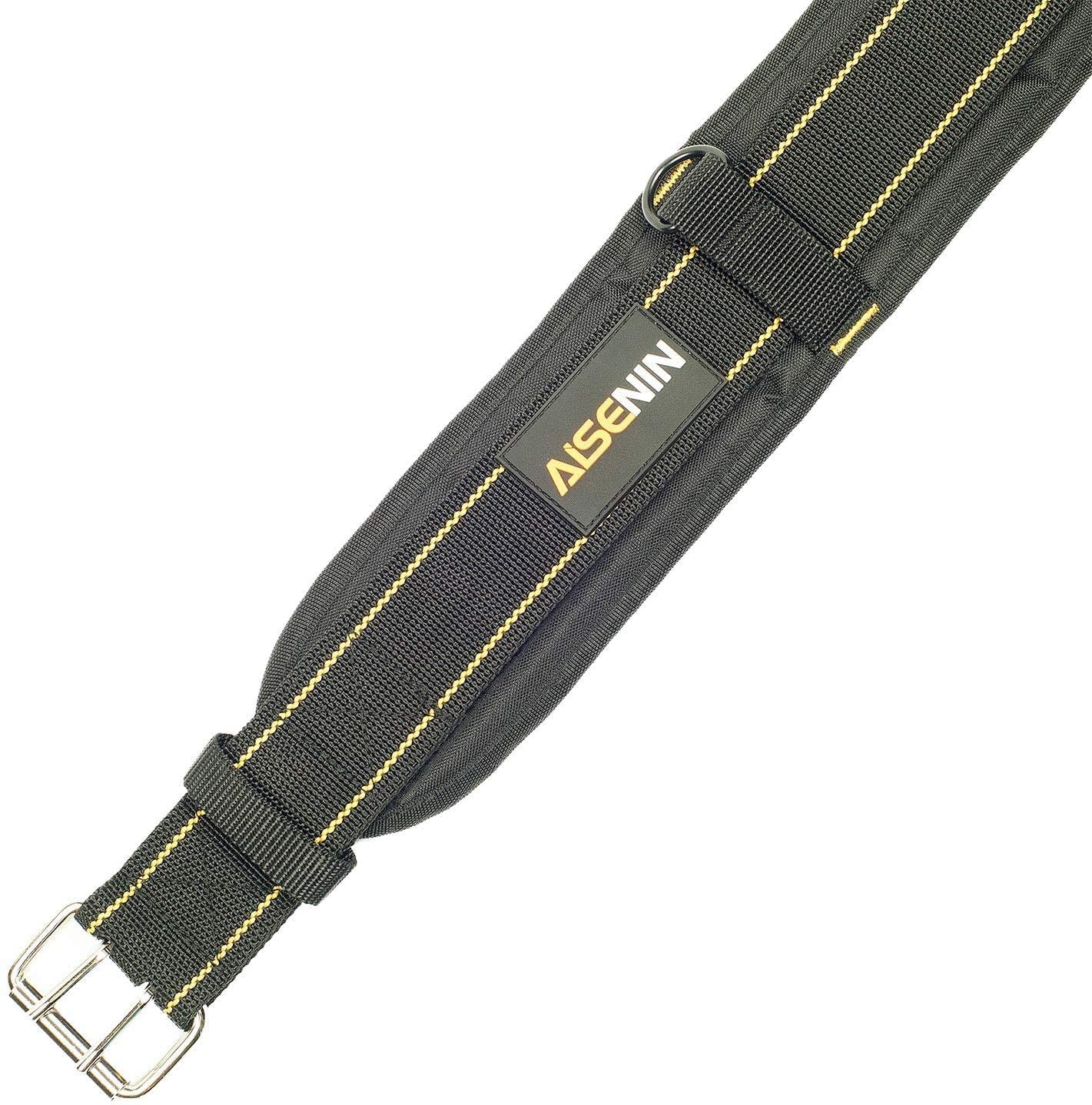 3 inch Padded Tool Belt Work Tool Belt for Heavy Duty Work(Yellow and Black)
