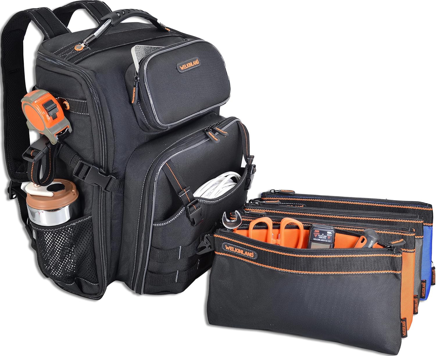 Ultimate Tool Backpack with 4 Pouches for Maximum Organization