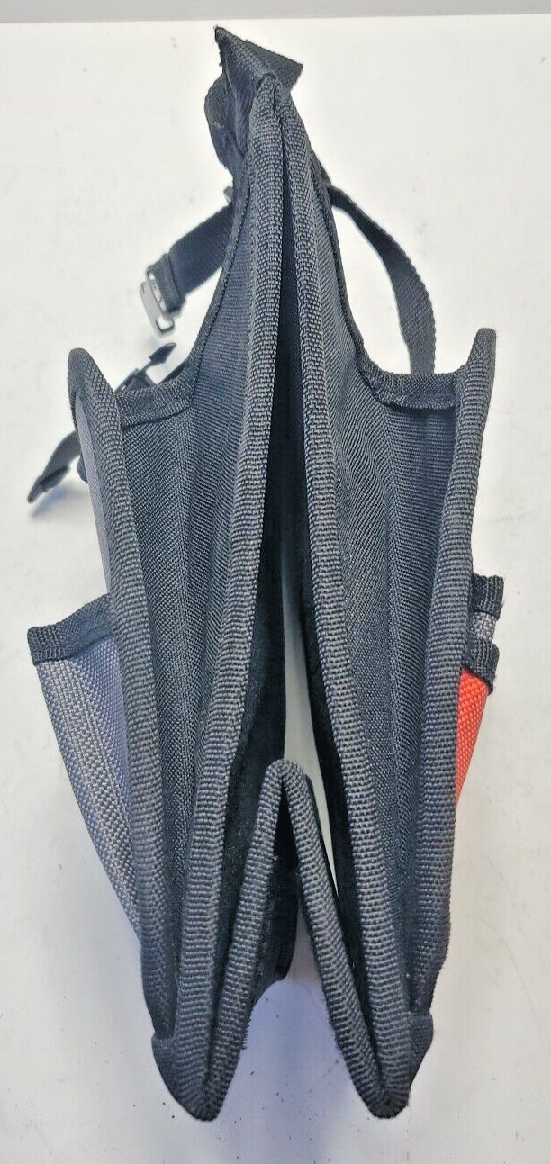 Proto Open Caddy Tote Tool Pouch Bag with 9 Pockets Sets up as Triangle Canvas