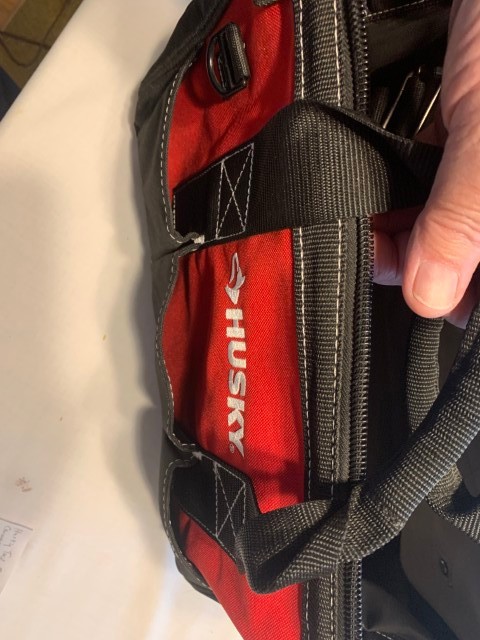 Husky 9″ x10″ x 17″ – Heavy Duty Canvas Tool Organizer Bag – In Mint Condition