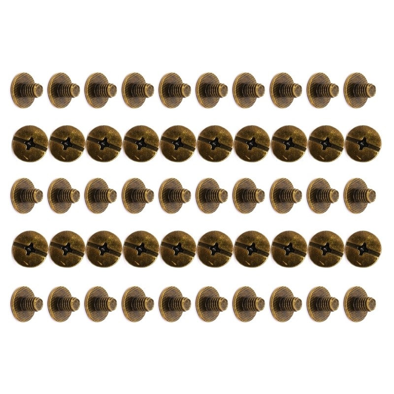 50Pcs Multiprupose Leather Rivet Studs for Jeans Jackets Handmade Leather Bag