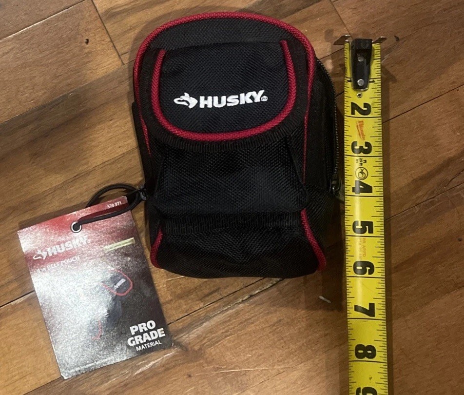 Husky 4.5 in. Belt Pouch NWT Denier Heavy Duty, Water Resistant Material 570971