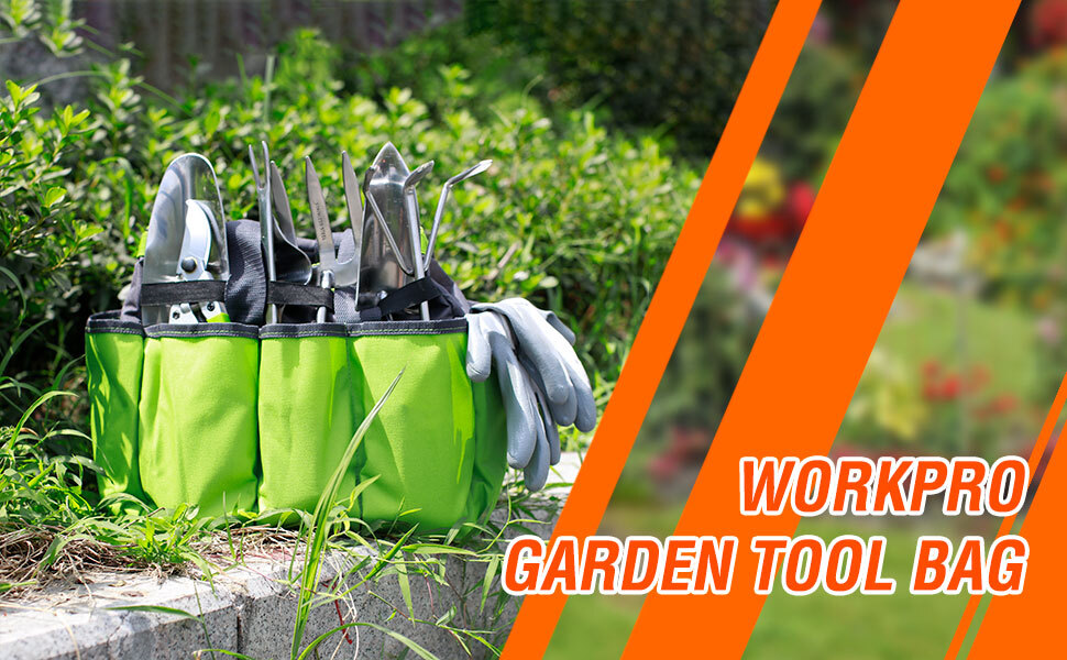 WORKPRO 13 in Gardening Tote Bag Garden Tool Bag Storage Bag Hand Tool Organizer