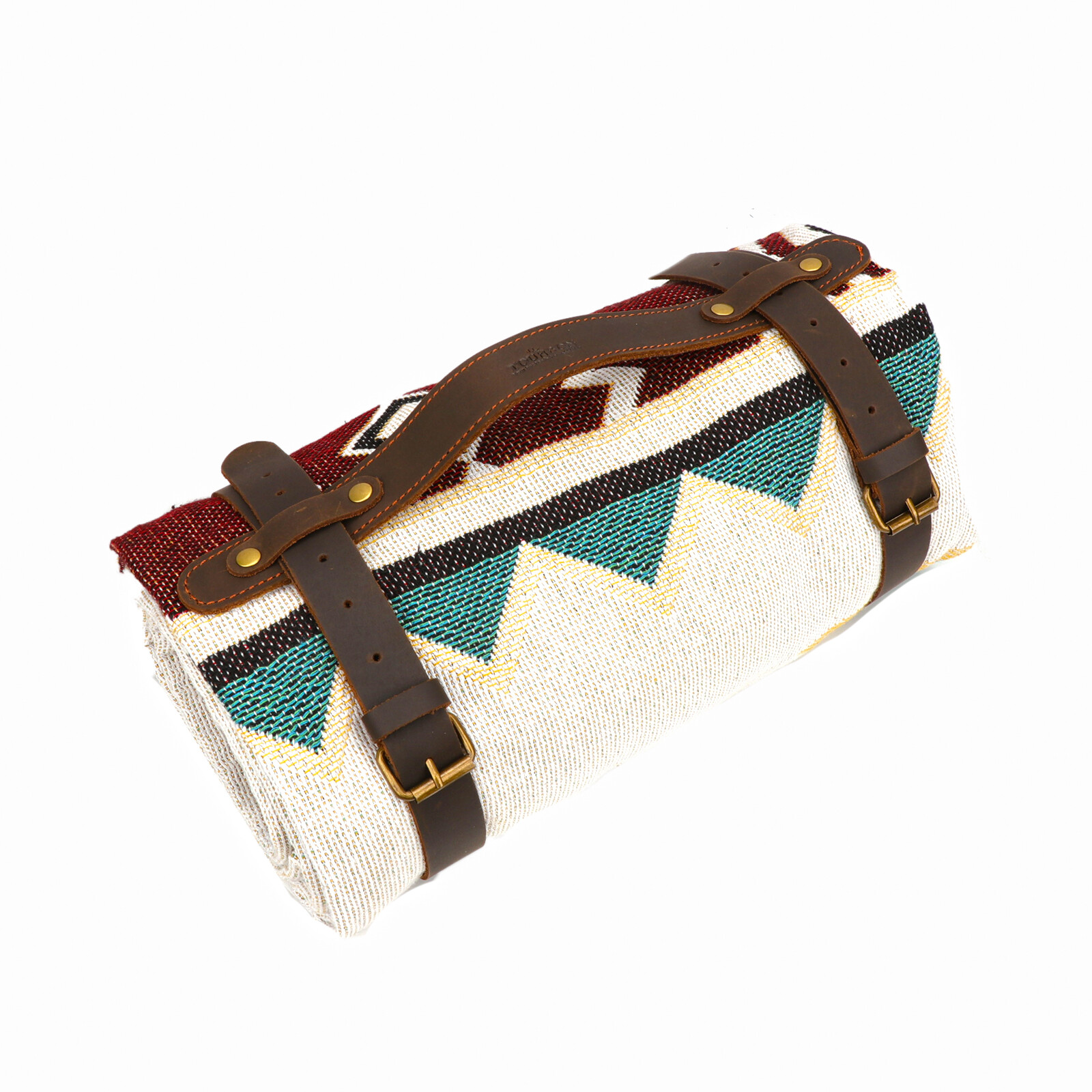 Leather Picnic/Motorcycle Blanket Carry Handle Belt Bedroll Strap Adjust