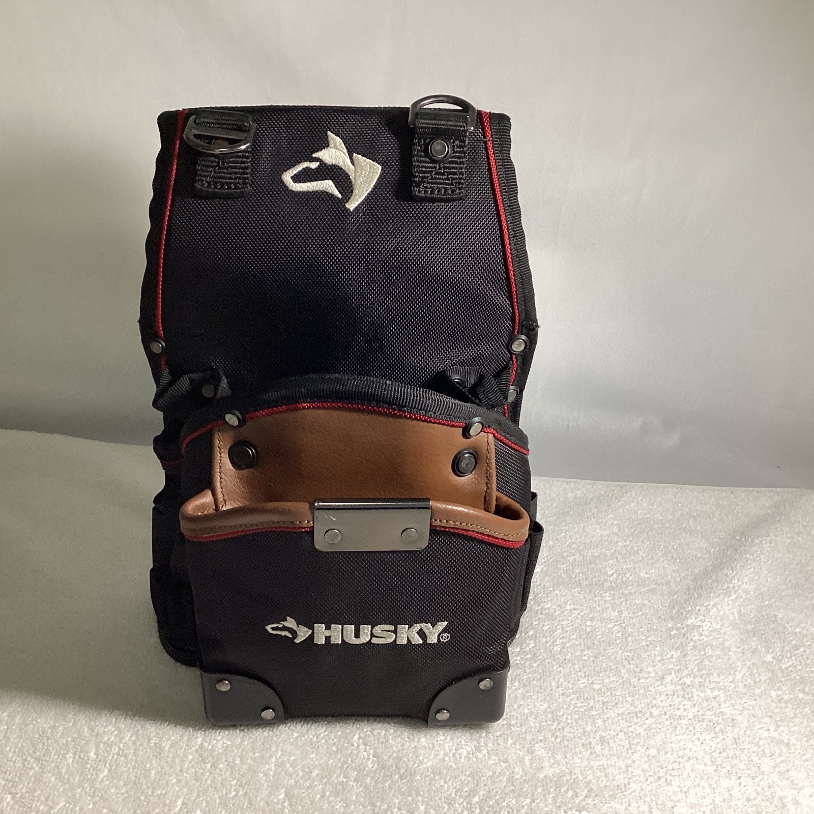 Husky Multi-Pocket Drill Driver Pro Grade Leather Tool Belt Pouch