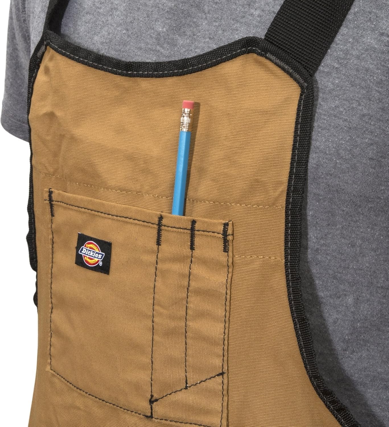 Dickies 16-Pocket Workshop Bib Apron, Durable Canvas 1 Unit, Tan