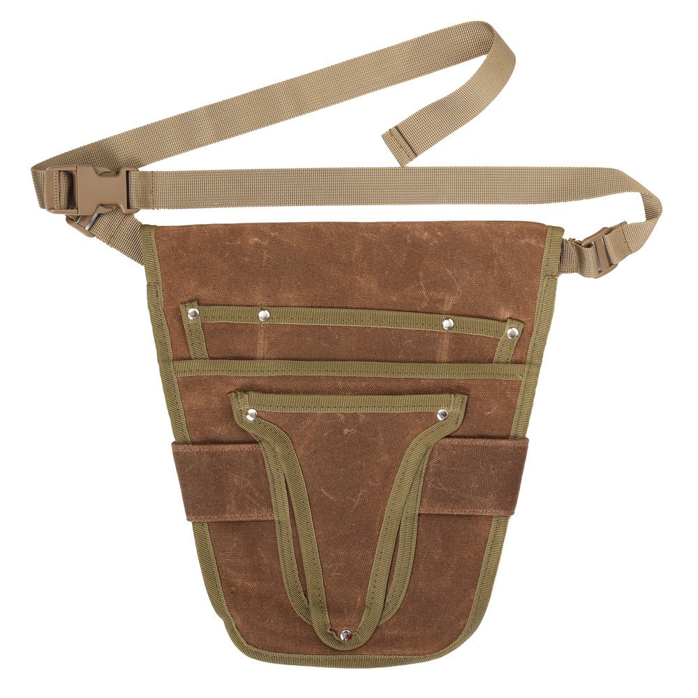 Canvas Weeding Tool Bag Wear-Resistant Storage Bag Waist Hanging Electrician Bag