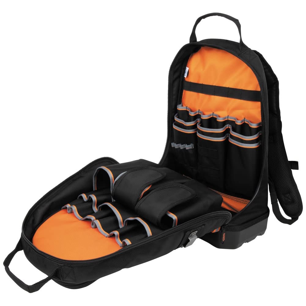 Klein Tools 80038 Backpack Tool Kit, Tradesman Pro Backpack, Zipper Tool Bags…