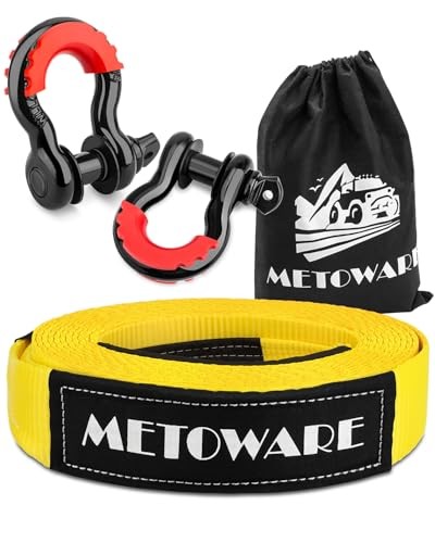 Heavy Duty Tow Strap Recovery Kit – 3″ x 20ft(35,000lbs) Tree Saver Winch
