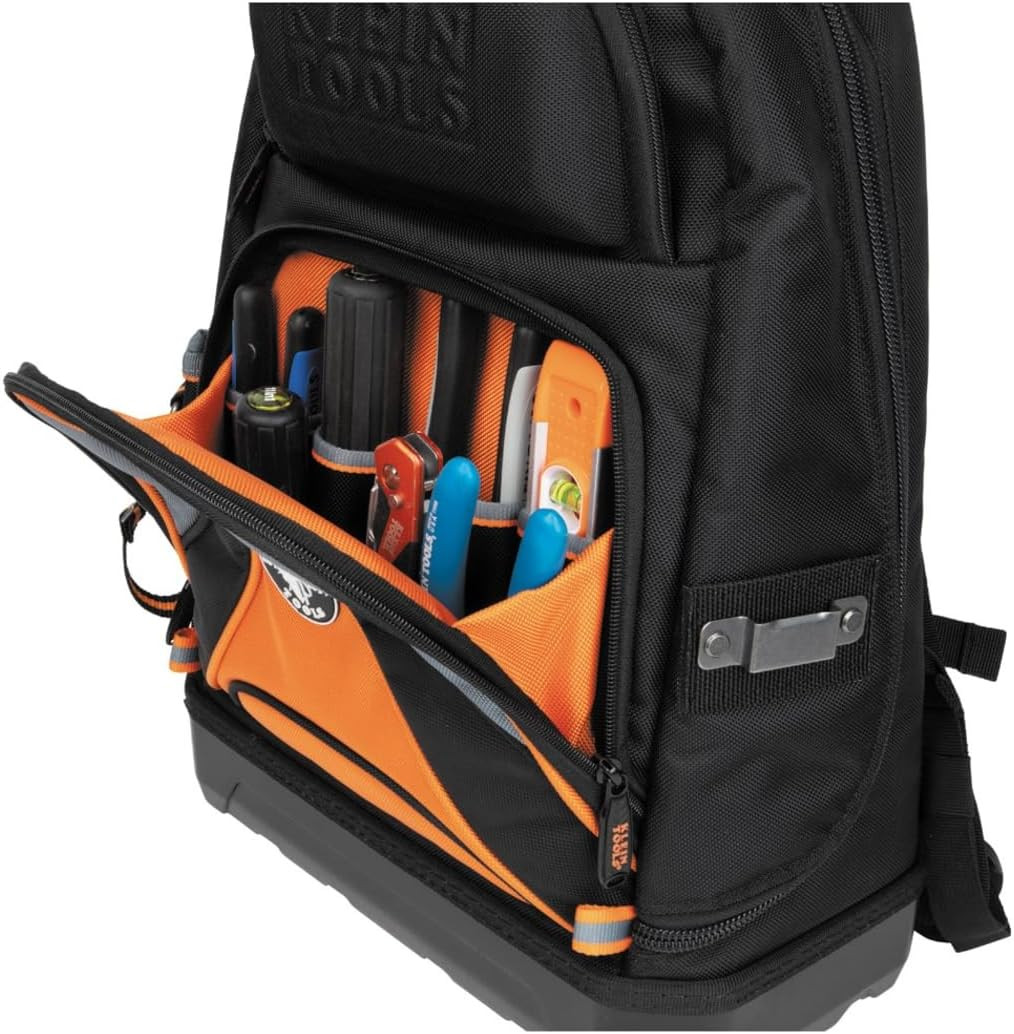 55421BP-14 Tool Backpack, Heavy Duty Tradesman Pro Tool Bag Organizer with 39 Po