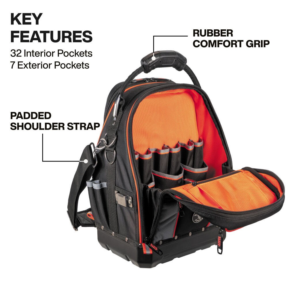 Klein Tools Tool Runner Bag With 39 Pockets