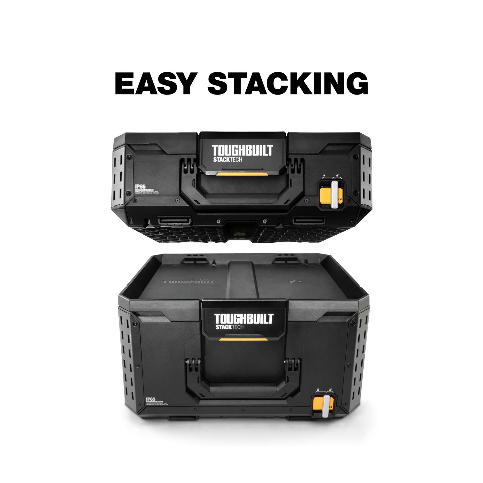 ToughBuilt StackTech Tool Crate with Auto-Locking Interface & Large Capacity