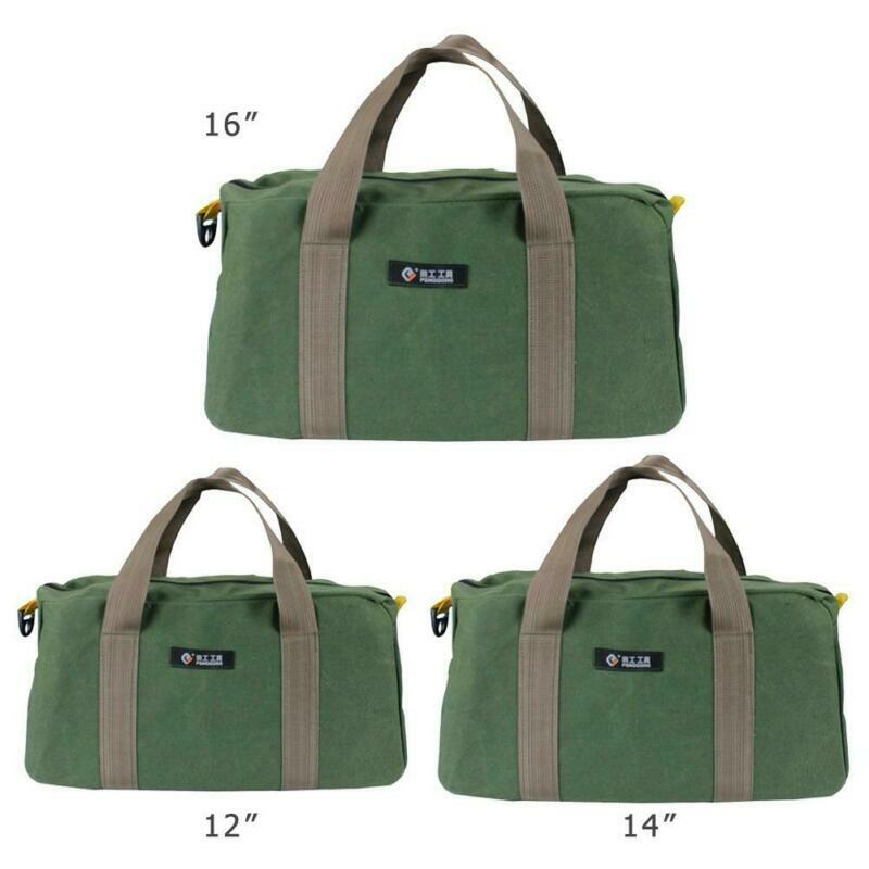 Multi-function Tool Bag Canvas Waterproof Storage Portable Toolkit Zipper Bag