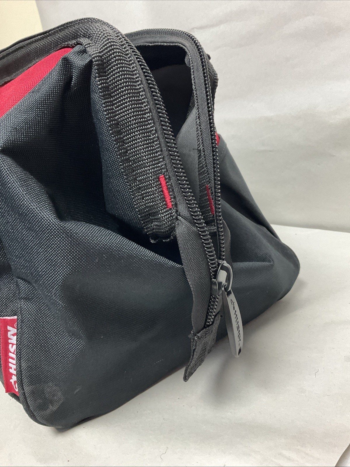 Husky Tote Tool Carry Bag 18″ Long with Zipper Closure 14 pockets-Free S&H