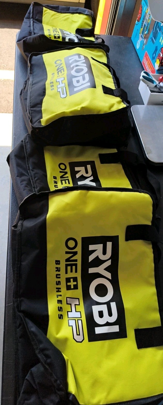 LOT of 4 New Ryobi 17” x 12” x 6” One+ HP Contractors Tool Bags