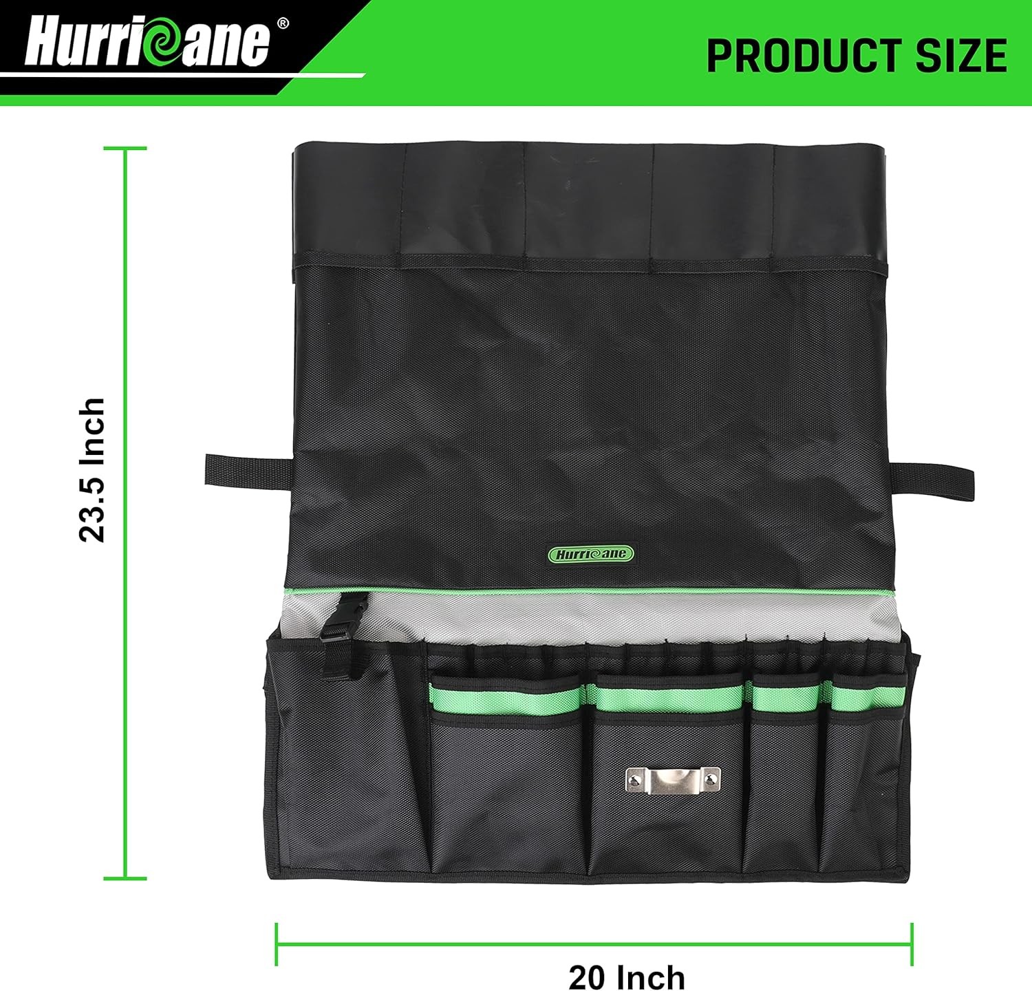 HURRICANE 5 Gallon Bucket Tool Bag Organizer, Garden Tool Caddy with 52 Pockets,