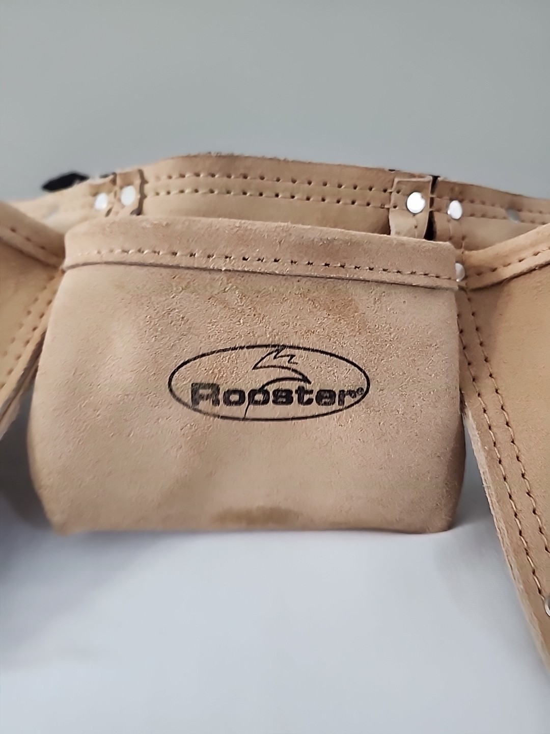 Rooster Suede Leather 3 Pocket Tool Belt Adjustable Mexico