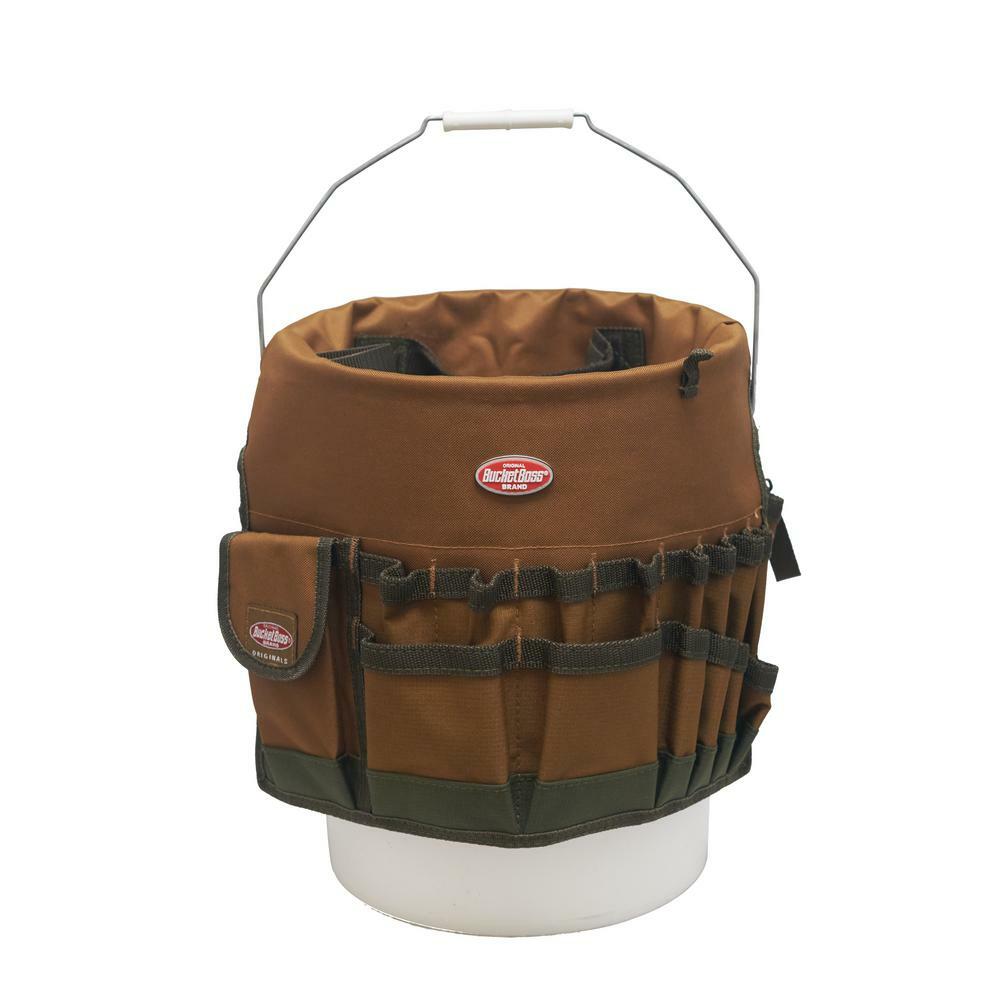 bucket tool organizer bag garden 30 pocket 5 gallon assorted storage work home
