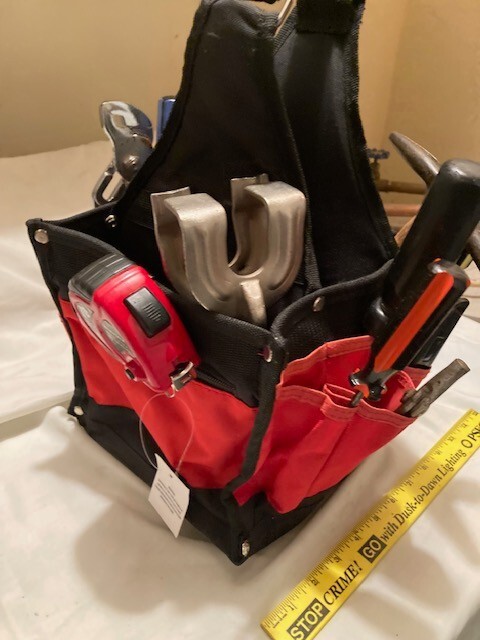 NEW (OPEN BOX) NYLON 20+ POCKET MULTI TOOL CARRIER / TOOL BAG WITH STRAP